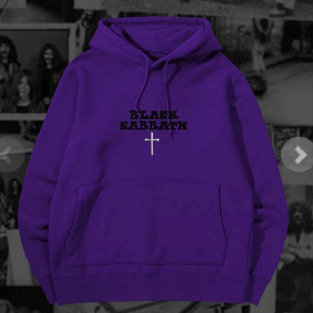 Black Sabbath Paranoid Purple Hoodie